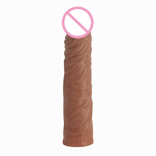 Wolf-tooth-shaped Penis Sleeve for Enhancement & Lengthening, Crystal-Effect Simulation, TPE Sex Toy, Couple's Plaything, Performance-Boosting Condom