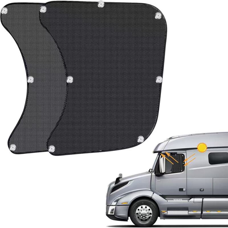 Cross-Border Semi-Truck Sunshade with Suction Cup Side Window Sunshade Suitable for All Types of Trucks, Universal Model, Anti-Uv
