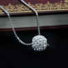 Fashionable one bead bracelet, pendant, necklace from pearl, chain for key bag , Korean style, simple and elegant design