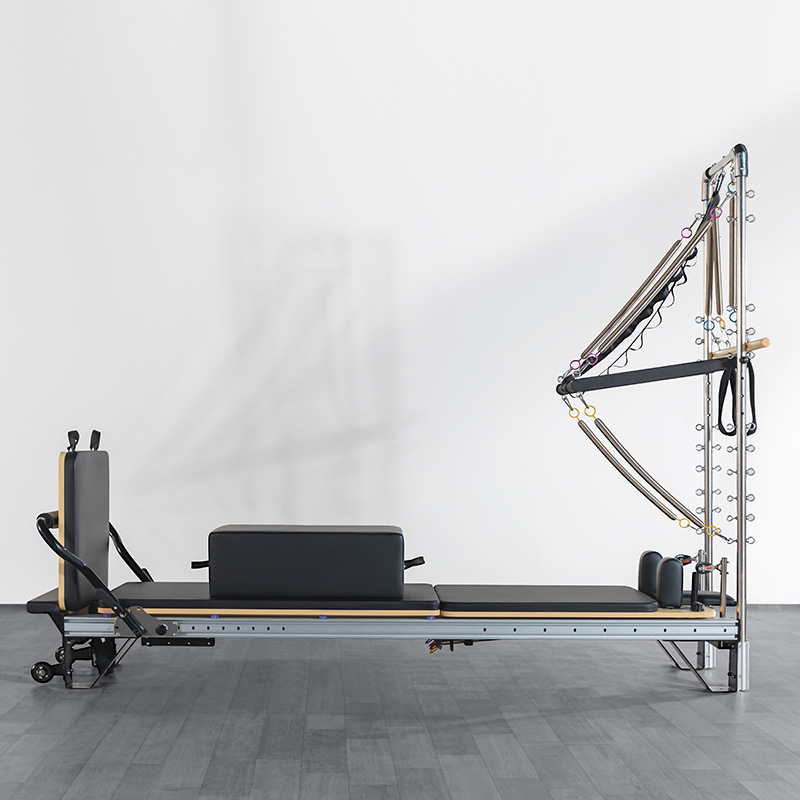 Personalizada aleación de aluminio equipo de ejercicios comerciales sala de yoga órbita completa cama plana gran equipo Pilates núcleo pequeña cama blanca