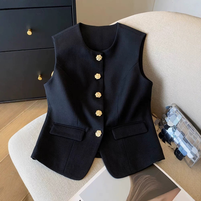 Women's Vest for Spring and Autumn 2026, New Light Luxury Style, Designer Vest, Niche Fashion, Super High-End, Stylish Summer Vest
