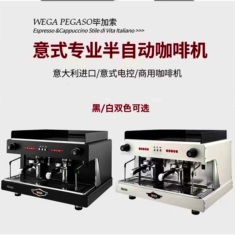 Importado de Italia wega pegaso Picasso máquina de café italiana comercial doble cabezal semiautomático E61