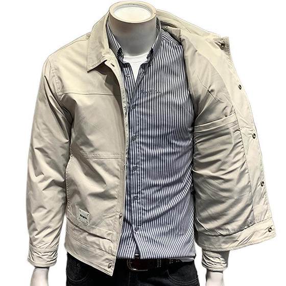 Jacket Men's 2025 Spring and Autumn New Laps Korean Style Slim Fit Jacket Youth Commuter Simple Jacket Men's