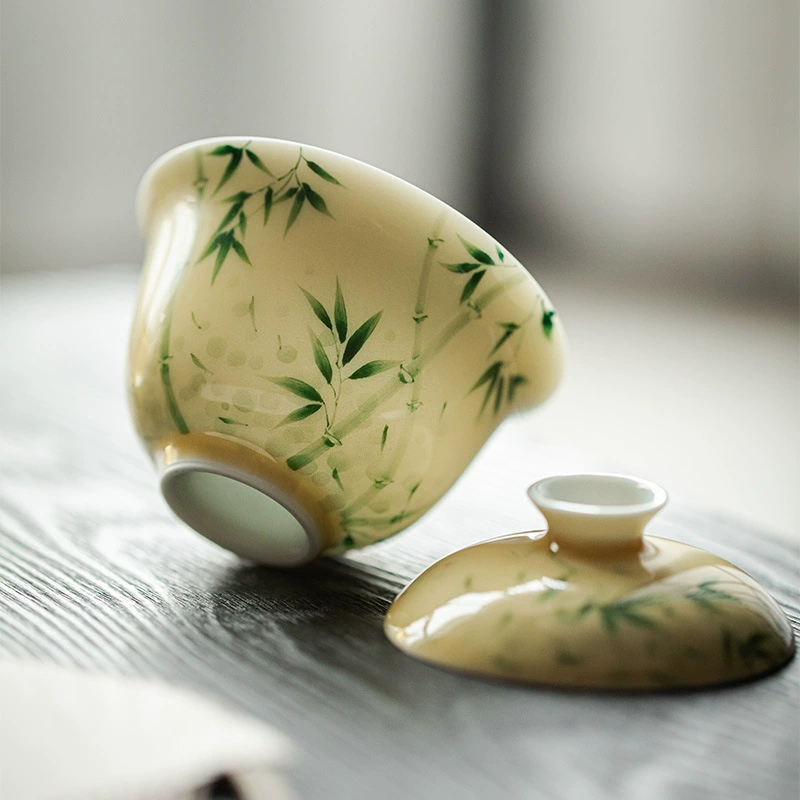 Ceramic tea set: керамический чайный набор, чайная чашка, натуральная руда, роспись ручная