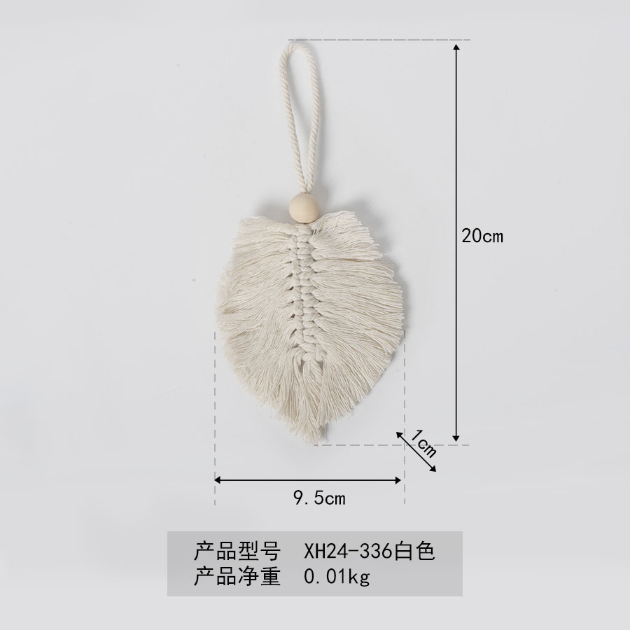 Bohemia hoja de algodón colgante tejido a mano tapices de pared hoteles residenciales porche colgante decorativo creativo