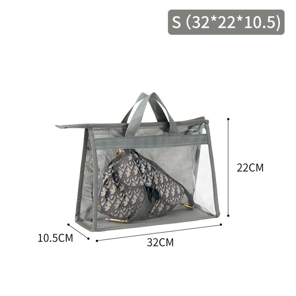Cross-Border Bag Storage Bag Home Wardrobe Hanging Dust-Proof Leather Bag Storage Bag Transparent Waterproof Sundry Storage Hanging Bag
