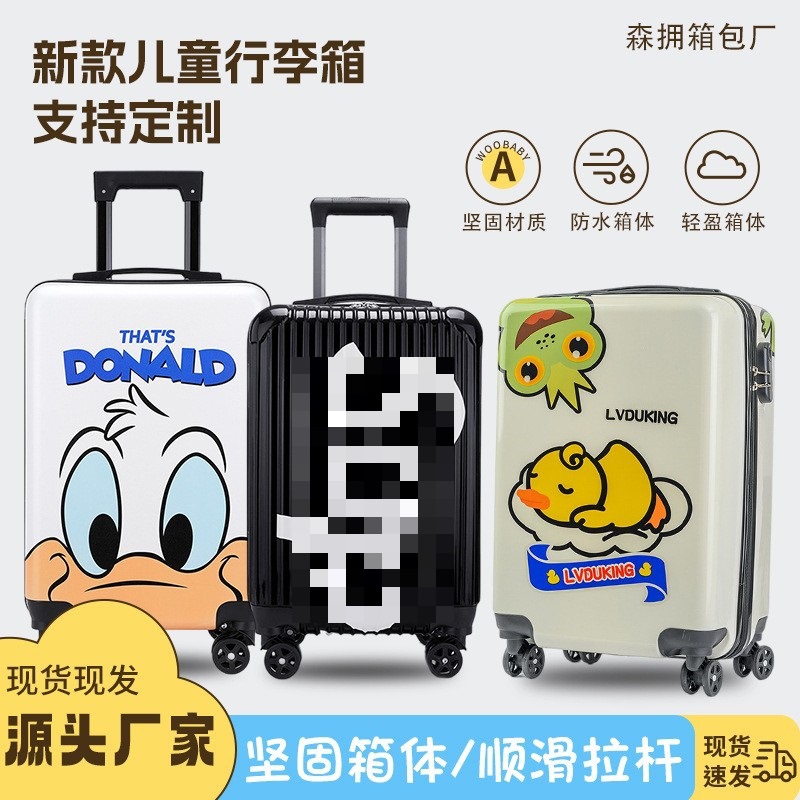 capacious universal suitcase on wheels
