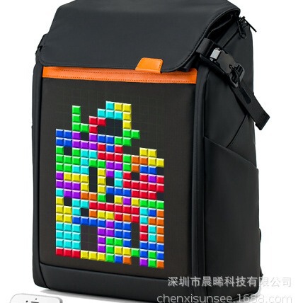 2022 trend Bluetooth advertising backpack riding screen rhythm riding LED backpack LED bag