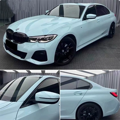 Auto Color Change Film | Gray Car Body Film Long-Lasting - crystal-glacier-blue-whole-roll