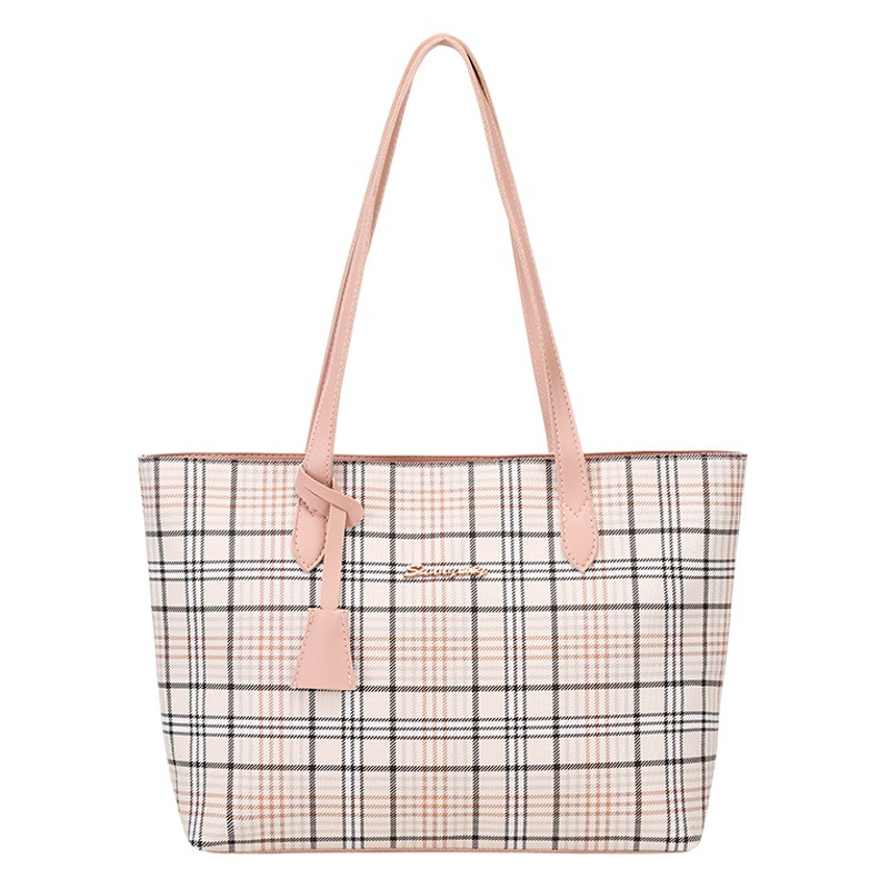 Plaid impreso bolso de mano 2023 señoras bolso de gran capacidad bolso de hombro de las mujeres de estilo coreano nuevo bolso de compras