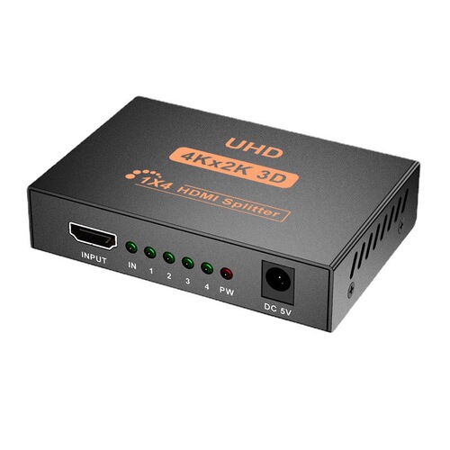 Cross-border hot-selling HDMI splitter with one input and four outputs 4K one-to-four simultaneous screen HDMI one-to-four splitter