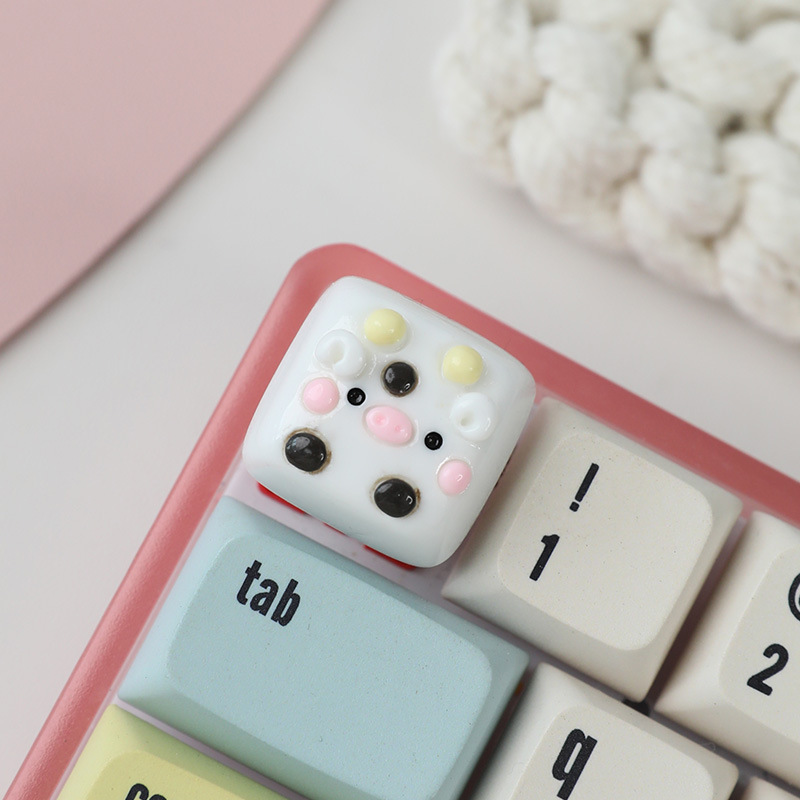 クロスボーダーの人気kt猫の四角いキーキャップの個性的な外装の手作りの立体キーキャップの創意的なカスタマイズのかわいいキーボードキャップ|undefined
