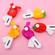Cartoon hand pressure hand cranking fruit pineapple hand-held fan student portable manual small net red children's fan