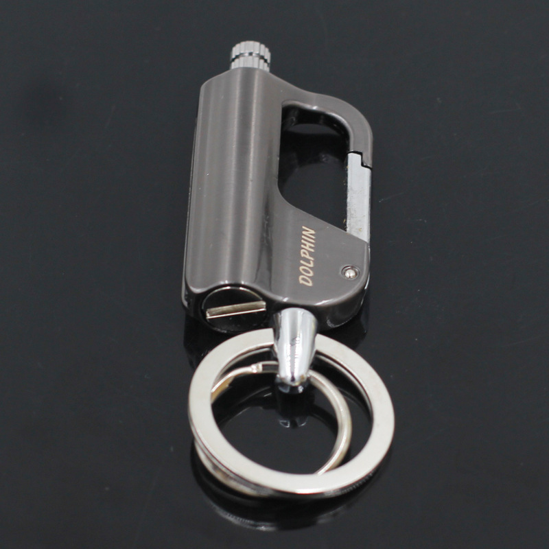 Baicheng Wanzi encendedor de queroseno de fósforos para hombres llavero creativo multifuncional al aire libre impermeable portátil transfronterizo al por mayor