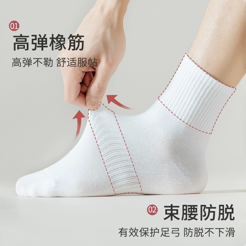 メンズソックス、男性用純綿薄手通気性ボートソックス、夏用吸汗防臭ミドル丈女性用スポーツソックス、諸曁卸売