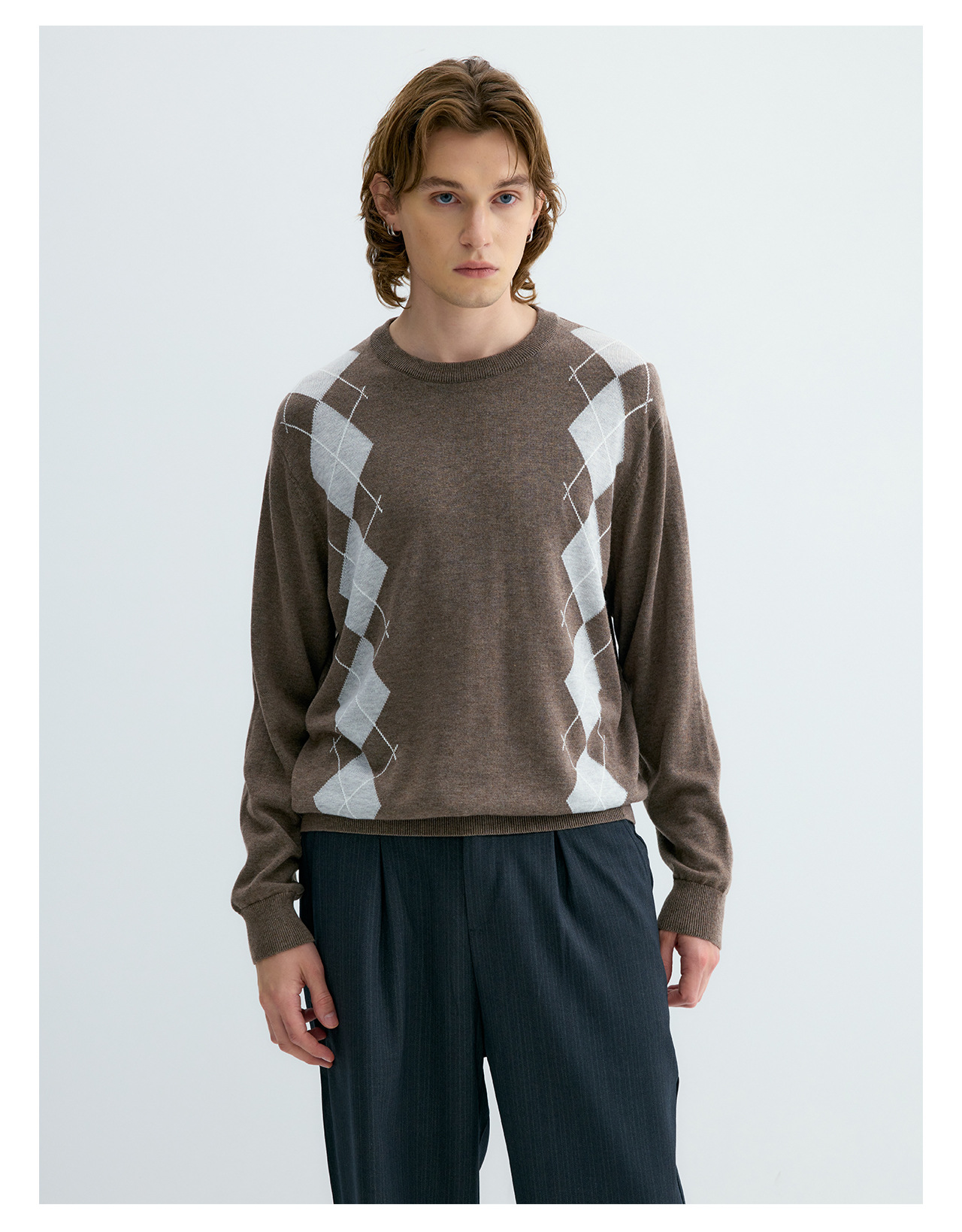 UNF Ralph Plaid 300g Crew Neck Sweater