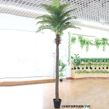 可拆卸仿真針葵樹塑膠桿葵樹椰子樹菠蘿葵樹仿真綠植盆栽工程造景