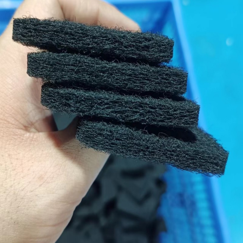 气味过滤棉活性炭纤维过滤器厂家批发黑色加厚预过滤猫箱异味吸收