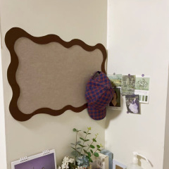 毛毡板墙贴照片墙自粘免打孔背景墙展示板卧室ins留言板客厅装饰