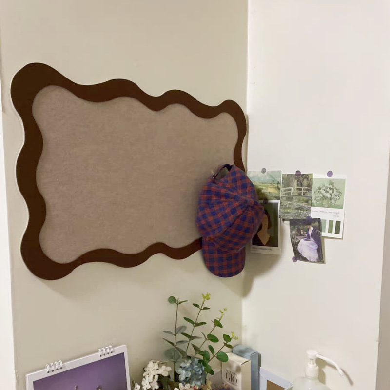 毛毡板墙贴照片墙自粘免打孔背景墙展示板卧室ins留言板客厅装饰|undefined