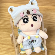 10cm蜡笔小新七彩太阳花头套玩偶服海星体公仔娃衣变装小礼品批发