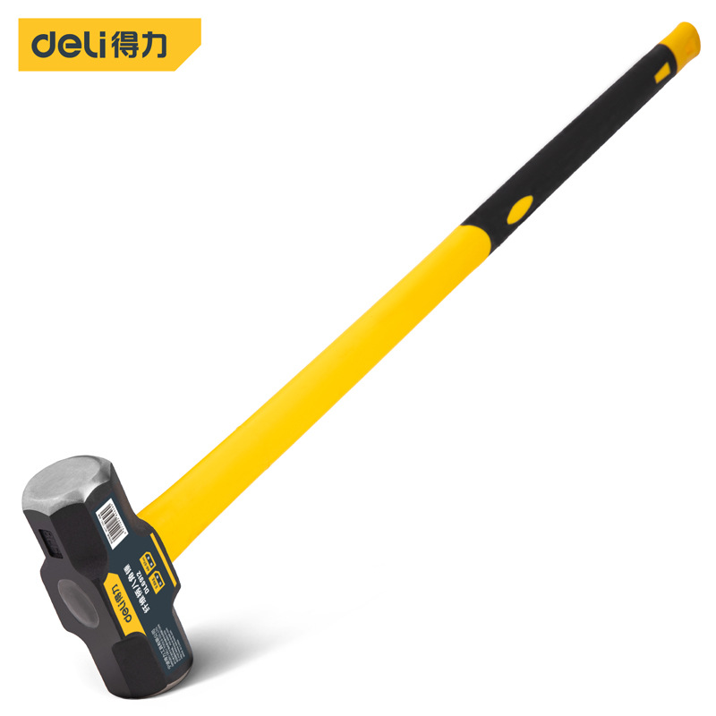 得力(deli) 纤维柄八角锤8磅榔头大铁锤钉锤木工安装手锤DL6912