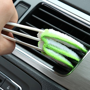 Car Air Conditioner Air Outlet Cleaning Brush Multi-Functional Double-Head Cleaning Soft Brush Keyboard Brush Blinds Dust Removal Brush