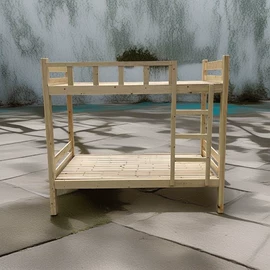 实木床;单人床+床头柜+梳妆台;子母床