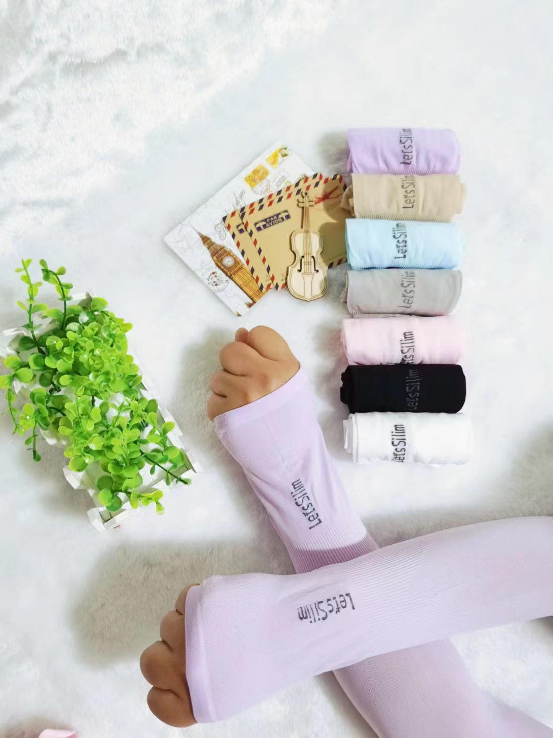 2023新款高顏值冰袖防曬女款冰絲袖套夏季薄款護臂騎行護肘戶外