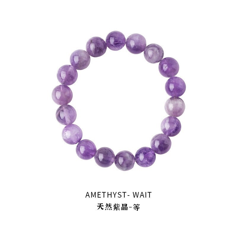 晗珞~优化石紫水晶白水晶手链小清新甜美休闲风手串简约百搭手饰|undefined