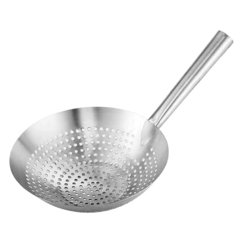 Большой дуршлаг Масляный барабан Дуршлаг из нержавеющей стали Большой дуршлаг Выщелачивания жареного масла Дуршлаг Большая ложка Ложка дуршлаг с большим отверстием