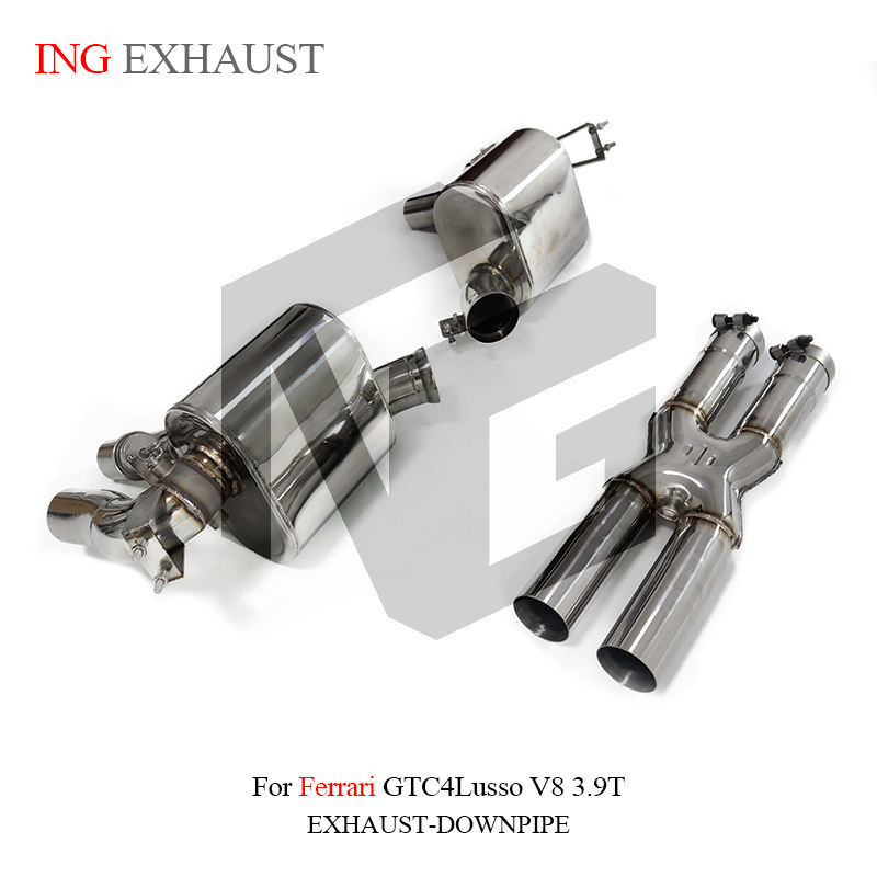 Suitable for Ferrari GTC4 Lusso V8 3.9T stainless steel exhaust with silencer valve