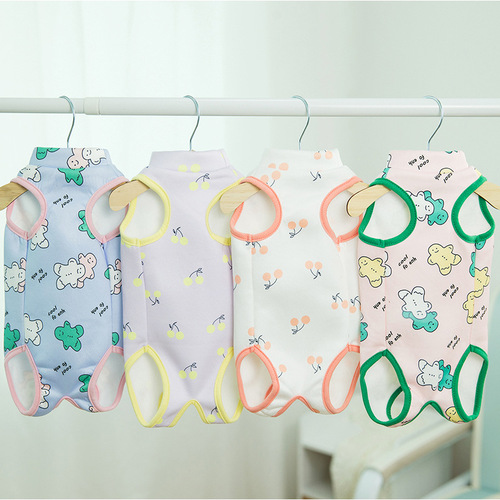 Pet clothes, thickened cat surgical clothes, sterilization clothes, cute pet dogs, fresh cat clothes for dogs