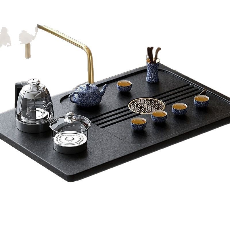 Sofá de sala de estar mesa de té lujoso luz balcón mesa de té móvil pequeño té doméstico pequeño carro de té mesa de té