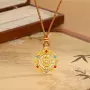 新款时来运转气质转动毛衣链