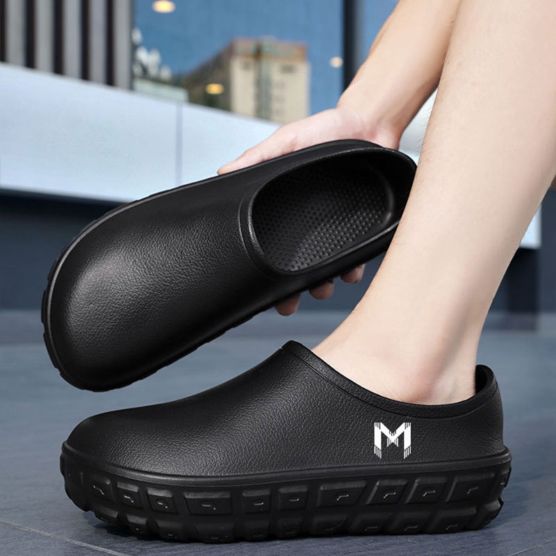 Zapatos de cocinero impermeables a prueba de agua y aceite de moda zapatillas de lluvia para hombres y mujeres zapatillas de jardinería al aire libre zapatos de protección laboral