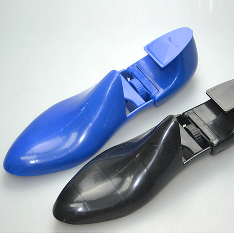 [Soporte de zapato de plástico] shrink primavera zapato último ajustable de plástico negro soporte de zapato de garantía de calidad