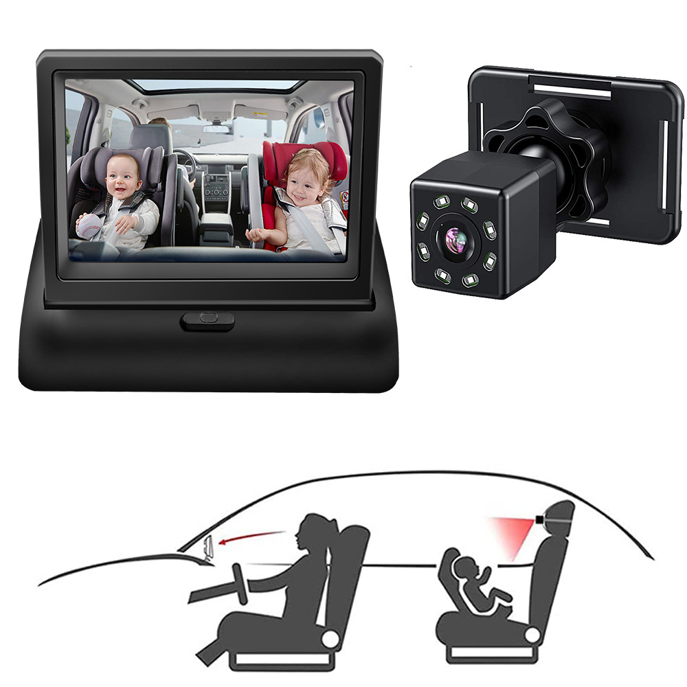 Amazon Hot Car Baby Monitor HD Night Vision Camera for Baby Car Mirror