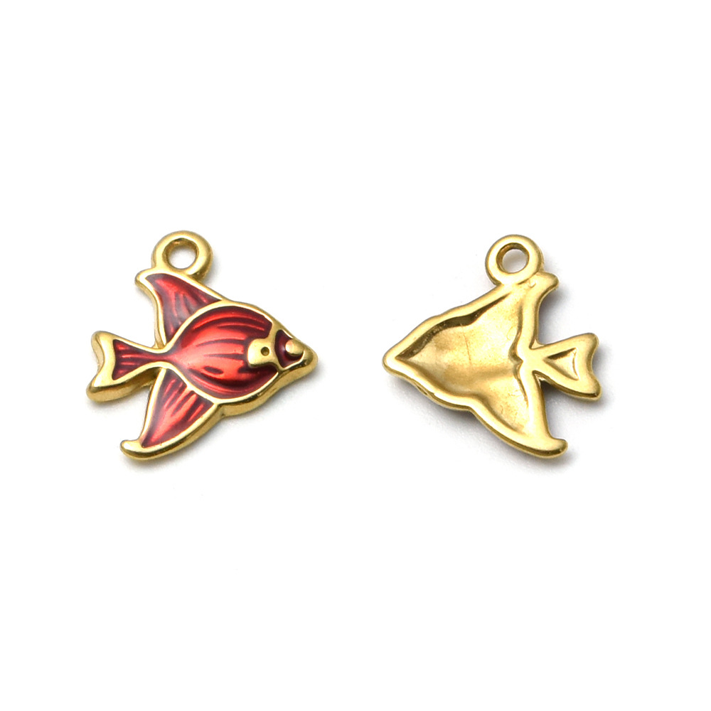 1 Piece 304 Stainless Steel Fish Polished Pendant DIY Ornament Accessories display picture 9