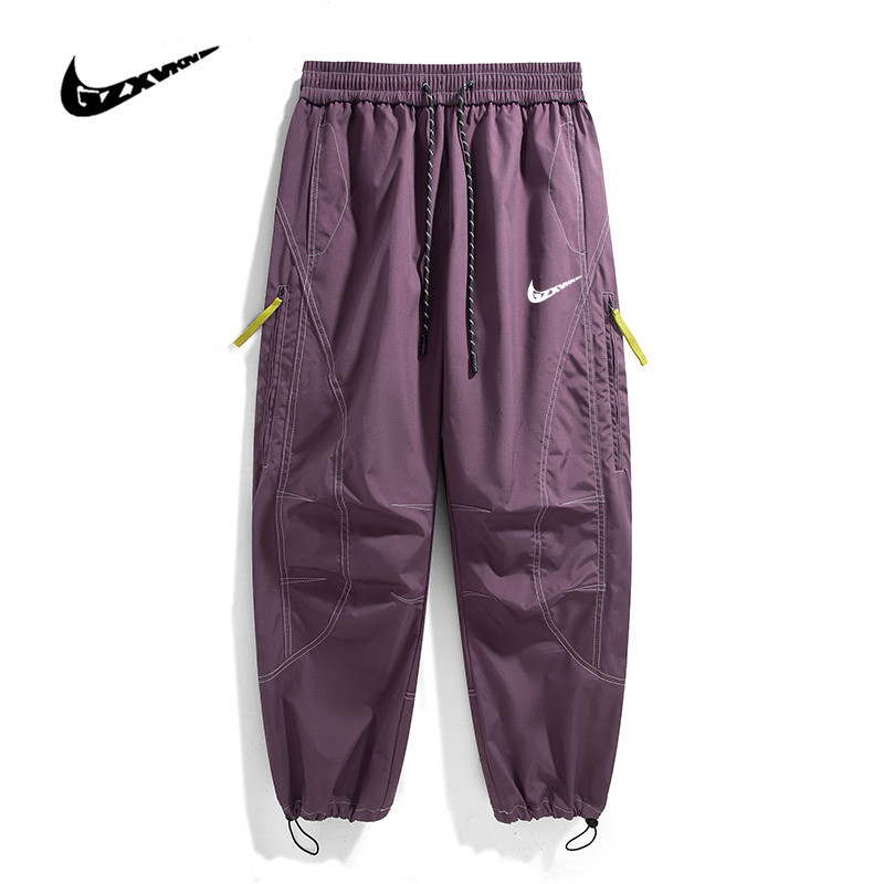 Men's Spring and Autumn Thin Quick-Dry Sports Pants, Travel Windproof Softshell Functional Hiking Pants, Waterproof Loose Cargo Pants for Mountaineering Men's Spring and Autumn Thin Quick-Dry Sports Pants, Travel Windproof Softshell Functional Hiking Pants, Waterproof Loose Cargo Pants for Mountaineering
