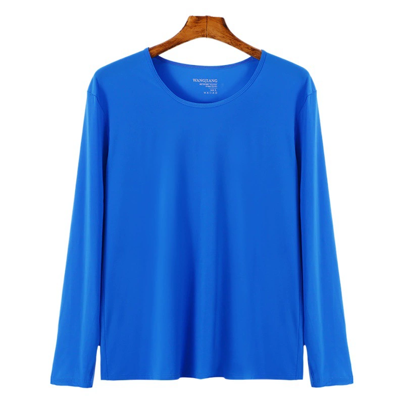 Мужская Базовая рубашка Four Seasons из ледяного шелка, Шелковый дышащий Прохладный Легкий эластичный спортивный плотный Топ, мужской 3058