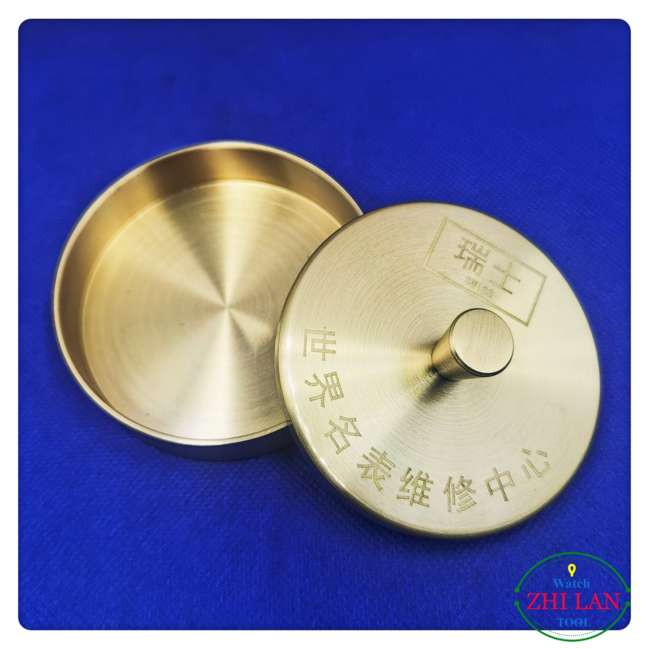 修表工具  大号带手把铜洗油缸  铜油缸 铜洗油缸 80x24mm铜油缸