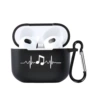 Musical note headphone case + carabiner