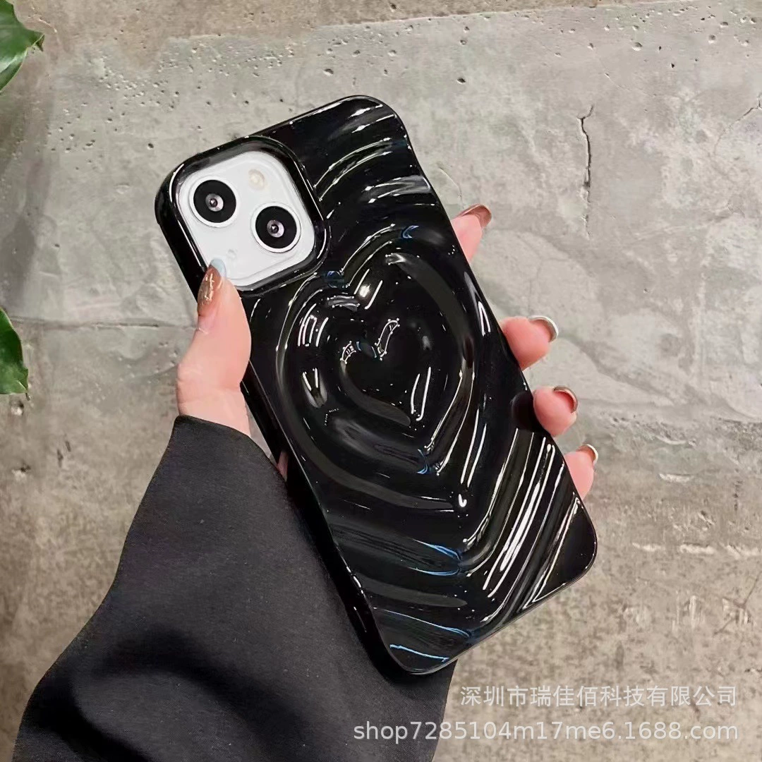 Яблоко, совместимый чехол для телефона, трехмерный iPhone17, защитный чехол, 17promax, защита от падений
