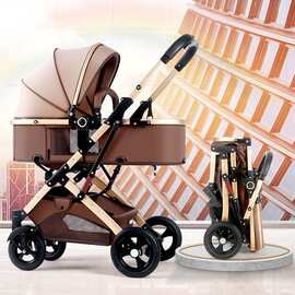 NEW高景观婴儿推车可坐可躺可折叠便携新生儿宝宝车baby stroller