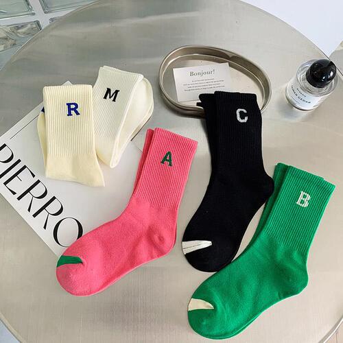 Autumn and winter socks, mid-length cotton socks, Korean trendy outer wear socks, versatile long-tube socks for women, wholesale