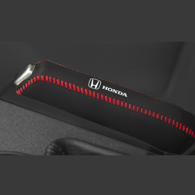 Suitable for Cross-Border Toyota Honda Mitsubishi Mazda Hyundai Kia Suzuki Brake Lever Handbrake Cover Handle Microfiber Leather