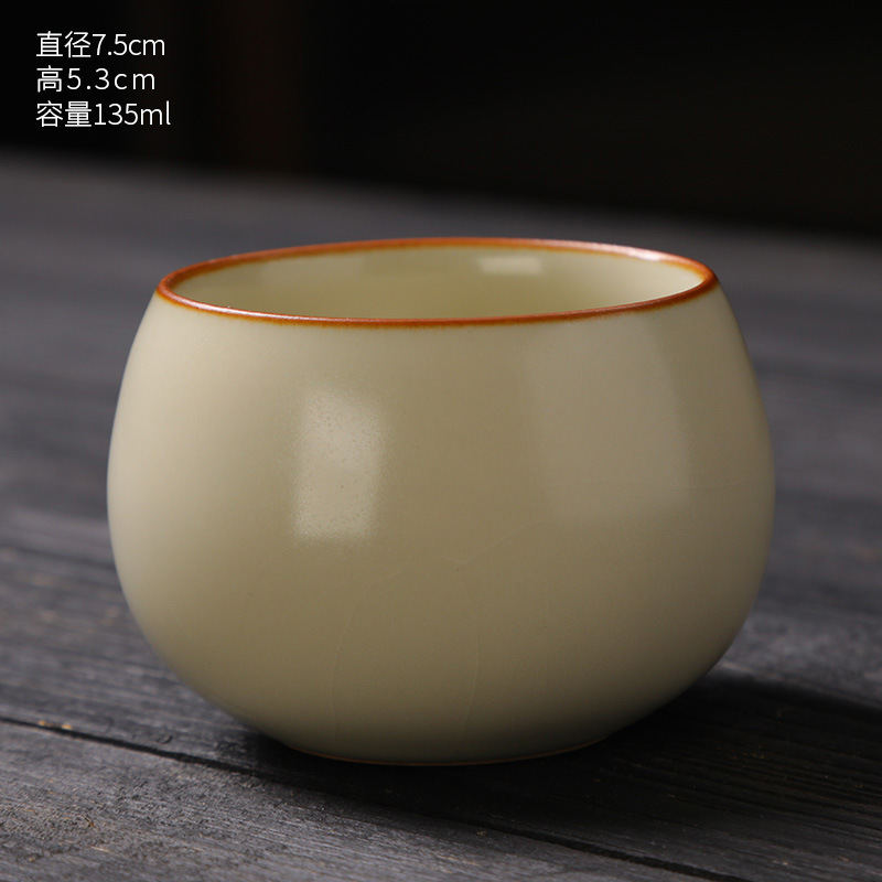 汝窯茶器 カップ 茶碗 セラミック茶器 単品 濃茶用 茶碗 茶器 茶器セット 記念品|undefined