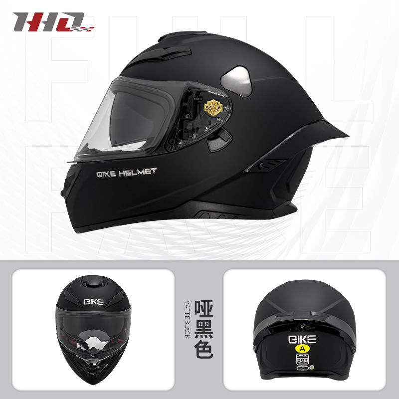 Nuevo casco de motocicleta transfronterizo de cuatro estaciones universal para hombres y mujeres locomotora doble lente casco completo al por mayor certificación 3C DOT