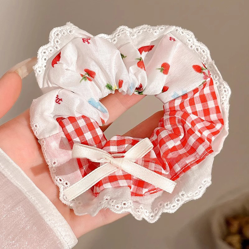 Anillo de cabello perezoso coreano cuerda de cabeza intestino grande niñas de alto nivel de la sensación de cabello de alta elasticidad correa de cabello de cabello super grande